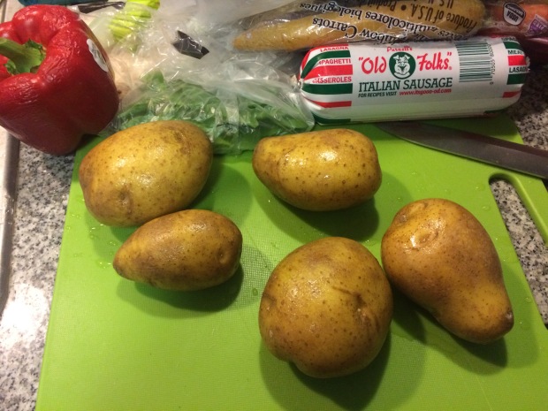 I only used three of these potatoes